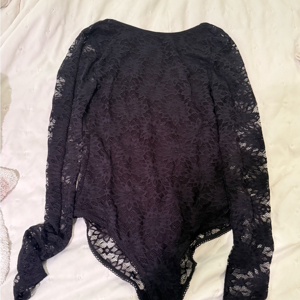 Urban Outfitters Black Lace Bodysuit